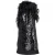 Boss mouwloze jurk met pailletten in zwarte viscose