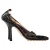 Bottega Veneta Stretch Pumps in Zwart Gaas en Leer