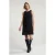 River Woods Black Sleeveless Short Round Neck Dress