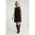 River Woods Black Sleeveless Short Round Neck Dress