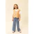 LOOXS little Wide leg wide leg jeans met hartjes medium blue denim