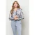 &Co Woman blouse met dierenprint blauw