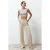 TRENDYOLMİLLA Dames Beige Effen Wijde pijp Lage taille Jeans