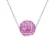 Preciosa Crystal Sphere Collier 10-11 mm Pink Silver 925
