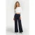 Summum Woman Trousers Boot Cut Punto Milano Night Sky