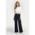 Summum Woman Trousers Boot Cut Punto Milano Night Sky