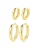 Hey Happiness Oorbellen ‘Balance Duo’  goud