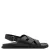 Mango Man leren sandalen zwart