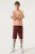 Donkerrode joggershort