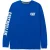 Caterpillar Merkbanner Lange Mouwen Katoenen Herenblauw T-Shirt