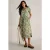 White Stuff Leah Jersey Dress Green Print