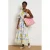 LOLALIZA one shoulder zomerjurk met ceintuur en print – meerkleurig