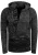 Chunky contrasterende hoodie met 1/2 rits