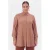 YOEK T-shirt Plus Size – donkerbruin