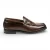 Herenschoenen van bruin PU-leer, formele penny loafers, casual schoenen
