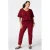 MS Mode top Plus Size – donkerrood