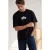 TRENDYOL MAN Heren Zwart Geometrisch patroon Kort Oversized T-shirts