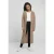Lang damesvest Urban Classics met capuchon en veer