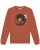 Watapparel Sweatshirt  roestbruin / zwart / wit