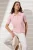TRENDYOLMİLLA Dames Roze Effen Kort Regular fit Blouses