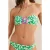 Boden Taormina Bandeau Bikini Top Green, Abstract Foliage