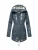 Marikoo lange dames gewatteerde jas Abendsternchen met afneembare capuchon