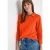 Cecil Dames Poloshirt met structuur in Oranje