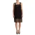 Dolce & Gabbana Dames Zwarte Zijden Stretch Kristallen Sheath Mini-jurk