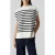 Closed Striped Vest Knits Ivory