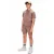 Retour Jeans regular waist sweatshort bruin