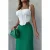 Hoge Taille Geribbelde Gebreide Maxi Rok