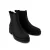 TOMS Bennet Leren Zwarte Laarzen Voor Dames