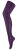 Sock Snob Dames80 denier ondoorzichtig patroon panty’s – Stripe Imperial Purple