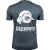Heren Fitness Functioneel T-shirt met Logo Sport Outdoor Grijs