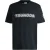 Hugo Heren Tsunoda T-shirt met ronde hals, normale pasvorm (Zwart)