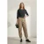 Geklede Broek met Ceintuur en Knopen