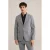 WE Fashion linnen colbert grijs