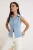 TRENDYOLMİLLA Dames Blauw Effen Mouwloos Getailleerd Blouses