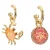 Kurt Geiger oorbellen Novelty Charm goudkleurig/blauw