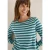 Cecil Dames Gestreept basic shirt in Groen