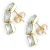 LOTT. gioielli Oorbellen Dames Triple Curved Earring, Materiaal: Stainless steel, Kleur: Goudkleurig