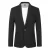 Heren colbert slim fit jas zakelijk dagelijks blazer zwart