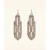 Sparkling Art Deco oorbellen in zilver
