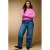 ONLY CARMAKOMA gebreide trui Plus Size – roze