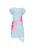 Usha Jurk  pastelblauw / pink / rosa