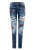 CIPO & BAXX Jeans  blauw denim / geel / rood / wit