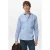 Mango Man Regular gestreepte casual overhemd blauw