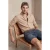 TRENDYOL MAN Heren Bruin Effen Lang Regular fit Overhemden