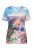 MIAMODA Shirt  lichtbeige / cyaan blauw / donkergroen / lila