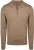 Suitable Crew Zip Merino Taupe